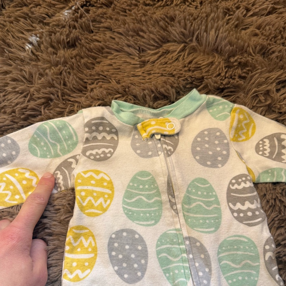 Bundle Baby Easter Clothes/Spring 0-3 Months Easter Egg, Bunny, Chick, Applique - Picture 12 of 13